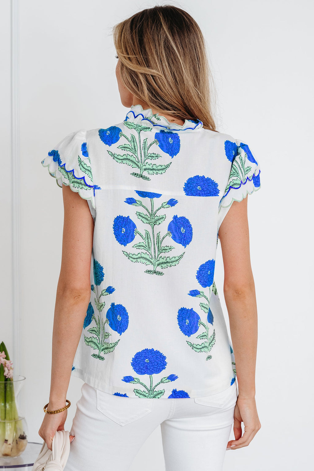Raegan Detail Short Sleeve Blouse-1