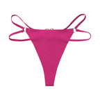 Ice Silk Iron Ring Sexy Women G String Briefs Panties Girls Underwear Thong Underpants Seamless Lingerie plus Size S-XL