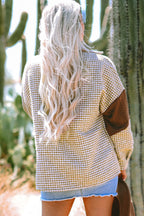 Luna Houndstooth Loose Shacket-1