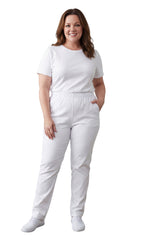 Women's Lightweight Pull-On Denim Jeans with Elastic Waist – Relaxed Fit Stretch Jeans for Casual Everyday Wear