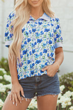 Blair Collared Short Sleeve Blouse-4