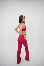 I Live in Luxury Red Sports Bra