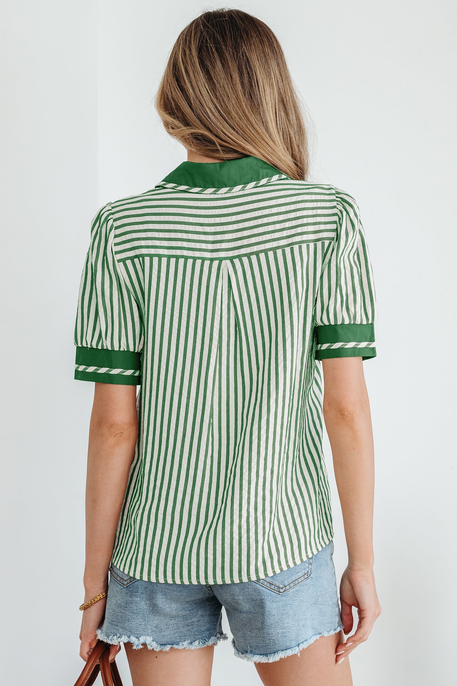 Elora Short Bubble Sleeve Blouse-1