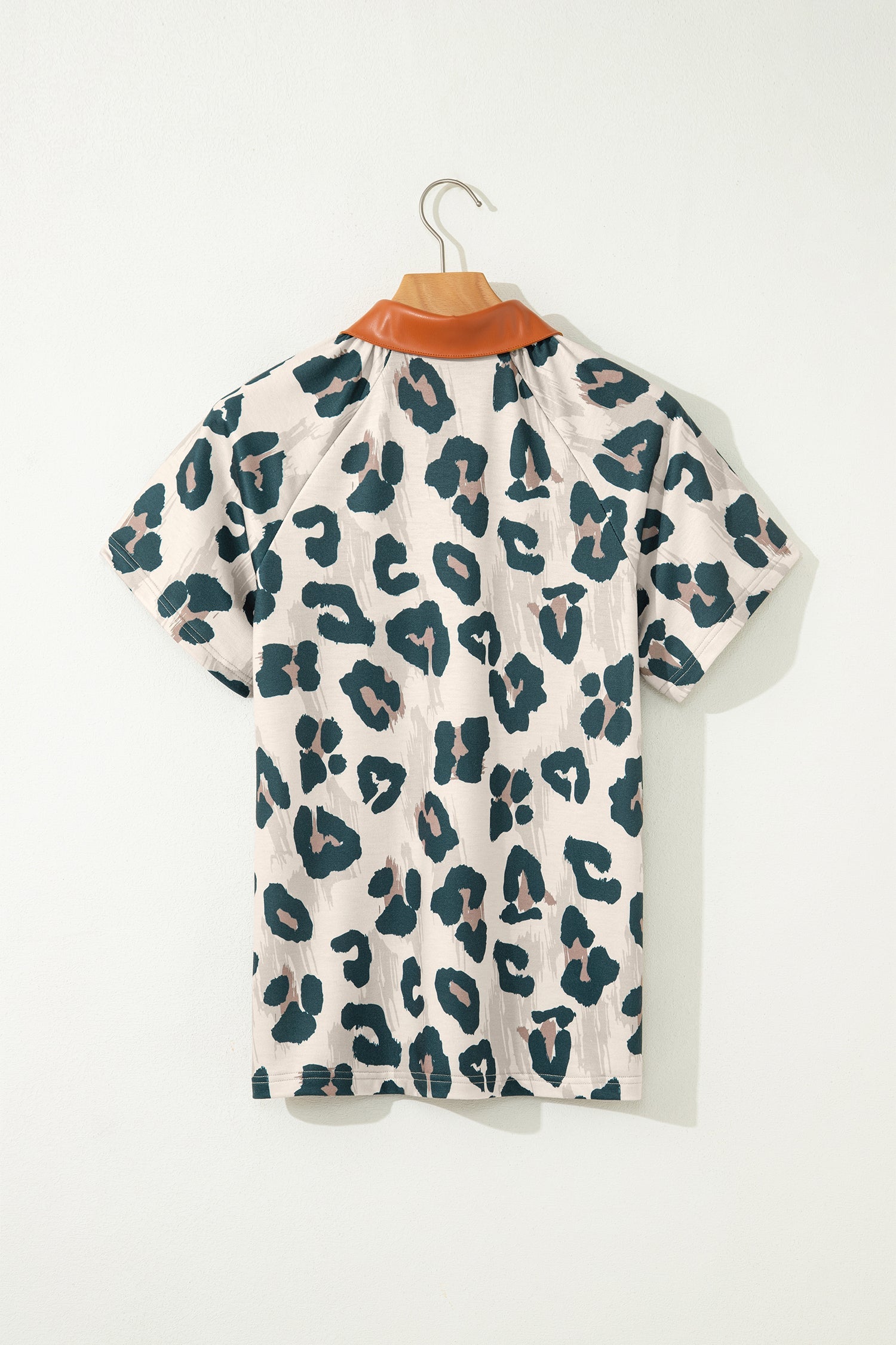 Madelynn Collared Short Sleeve Blouse-4