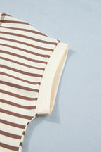 Keira Stripe Half T Shirt