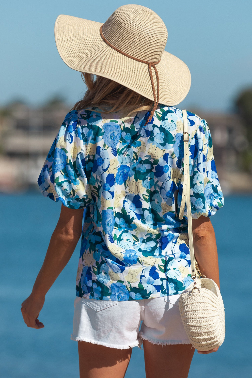 Leilani Short Puff Sleeve Blouse-1
