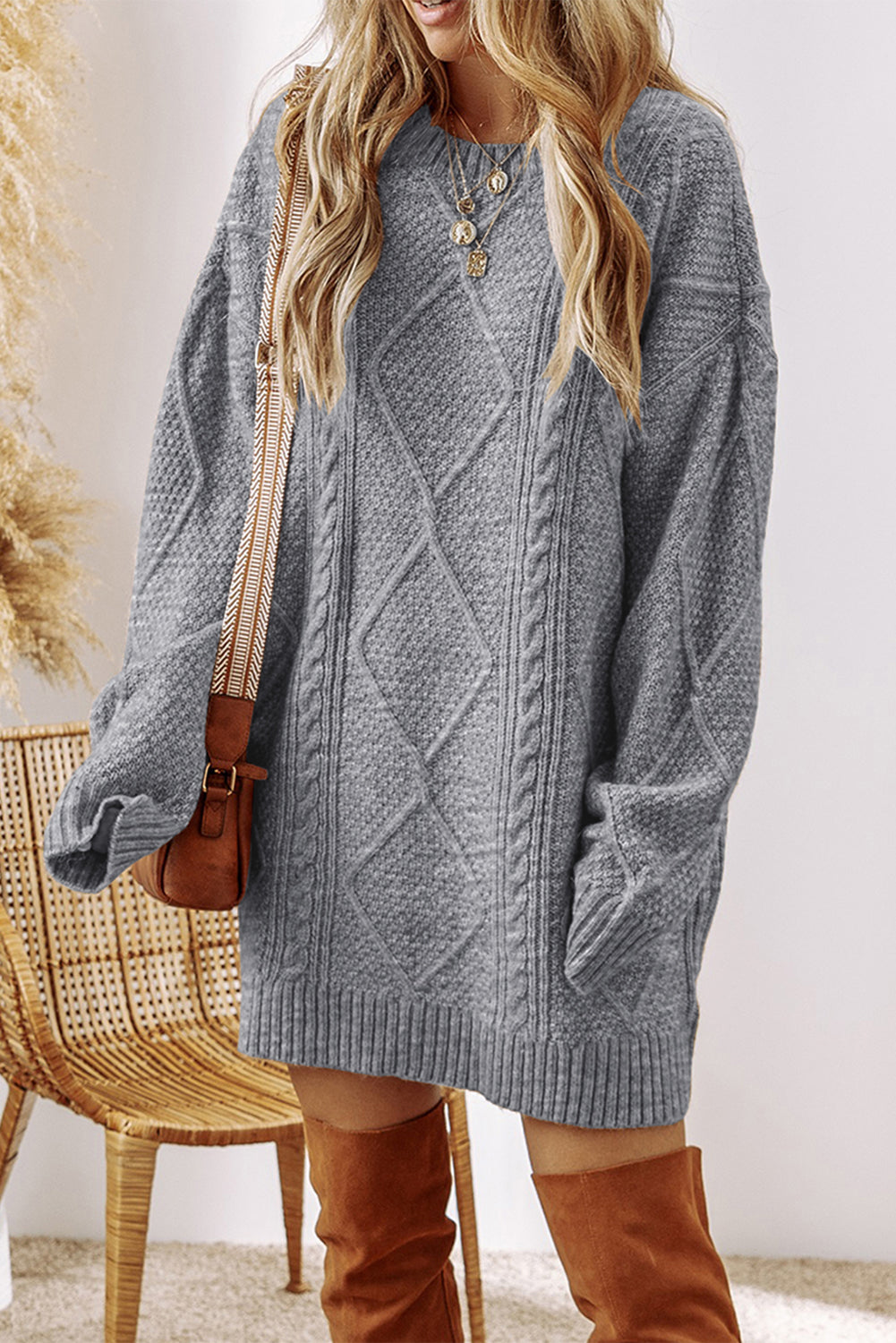 Adalee Shoulder Loose Fit Sweater