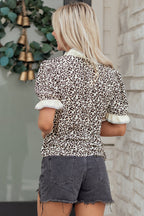 Lena Trim Short Sleeve Blouse-1