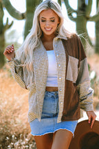 Luna Houndstooth Loose Shacket-3