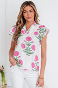Mariah Detail Short Sleeve Blouse-0