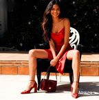 New Sexy Red Silk Suspender Split Back Party night club Dress for women