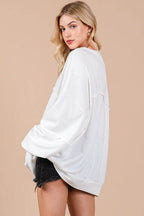 Ces Femme Exposed Seam Long Sleeve Sweatshirt