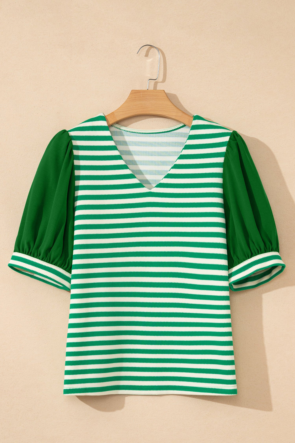 Leighton Short Sleeve Patchwork Blouse-3
