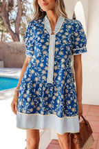 Azalea Short Sleeve Floral Dress
