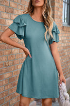 Zaniyah Ruffle Short Sleeve Dress