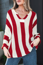 Anika Colorblock Bracelet Sleeve Sweater