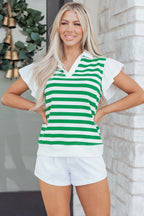 Sawyer Ruffled Short Sleeve Blouse-2