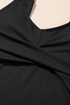 Ribbed Knit Tankini & Skort Swimsuit Set
