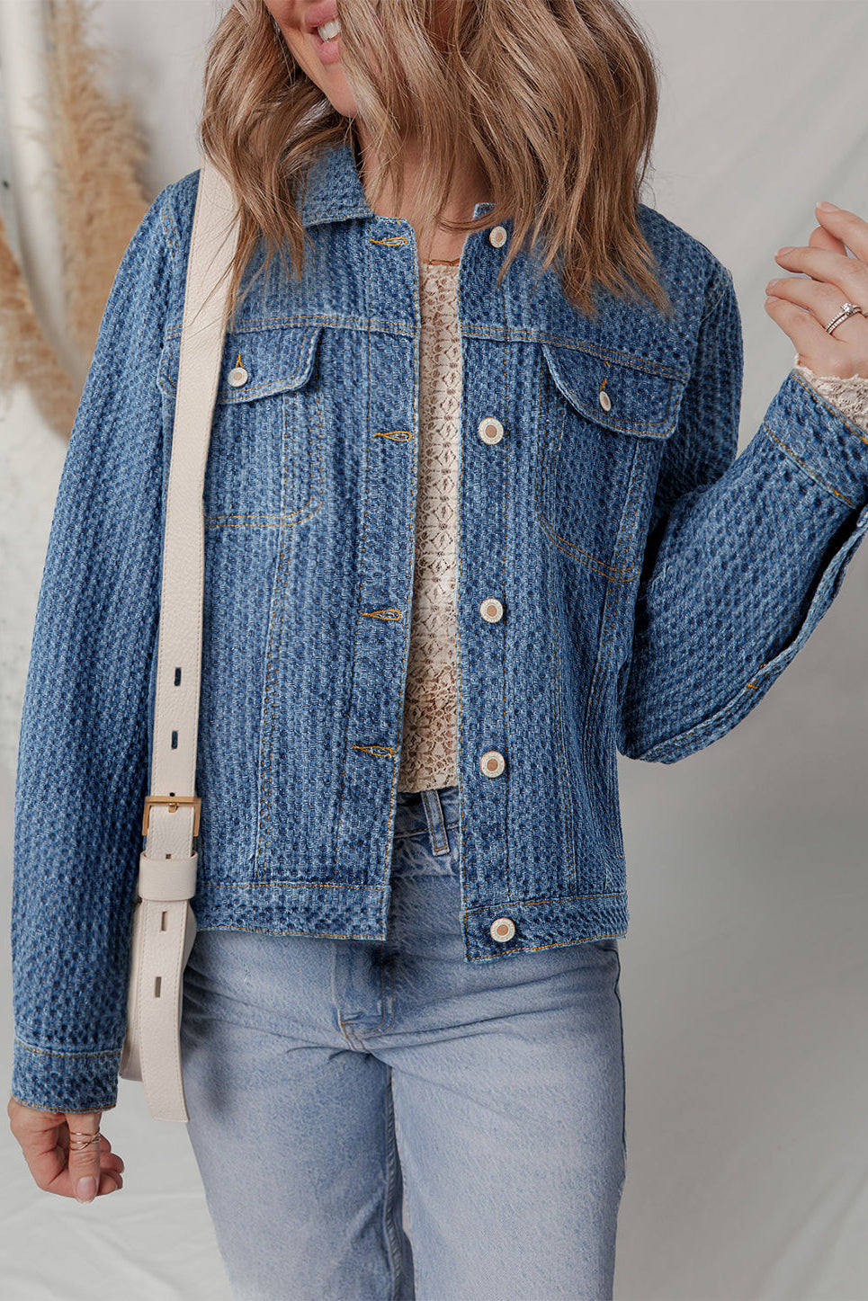 Rosalyn Flap Textured Down Jacket