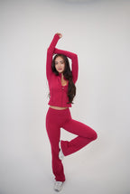 I Live in Luxury Red Sports Bra