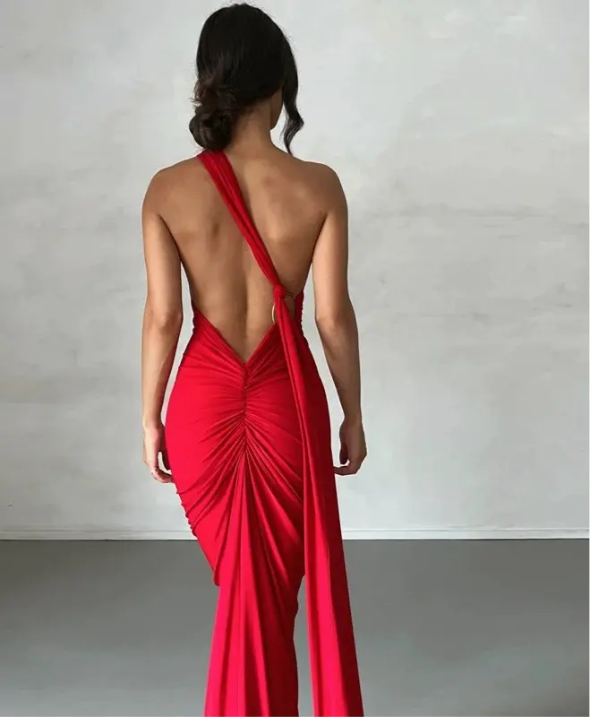 Elegant evening gown for weddings and formal events.