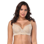 Underwear lace sexy bra thin mold cup steel ring