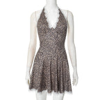 Sexy Backless Hip Dress Women Spring Slimming Halter Dress