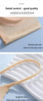 3PCS Ultra-Thin Breathable Ice Silk Top Bras Women's Bustier Underwear Seamless Back Halter Vest Wrap Wireless Bras Solid Color