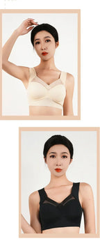 1pc Womens Ice Silk Minimizer Bras Large Size Underwear Seamless Lingerie Push Up Sport Thin Cup Sexy Mesh Yarn Bra for Women