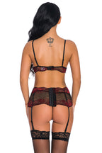 Cutesy Contrast Lace Bra Set