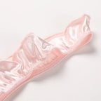 Kawaii Letter Satin Silk Ruffle Thong Seamless Embroidery Ice Silk Panties Underwear Low Waist Briefs for Women Girl