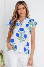 Raegan Detail Short Sleeve Blouse-3