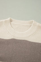 Livia Colorblock Loose Pullover Sweater