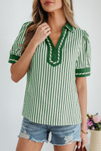 Elora Short Bubble Sleeve Blouse-2