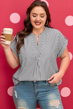 Hope Short Dolman Sleeve PLUS Blouse-3