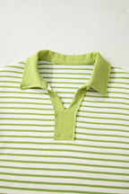 Juniper Stripe Collared Pullover and Skort Outfit