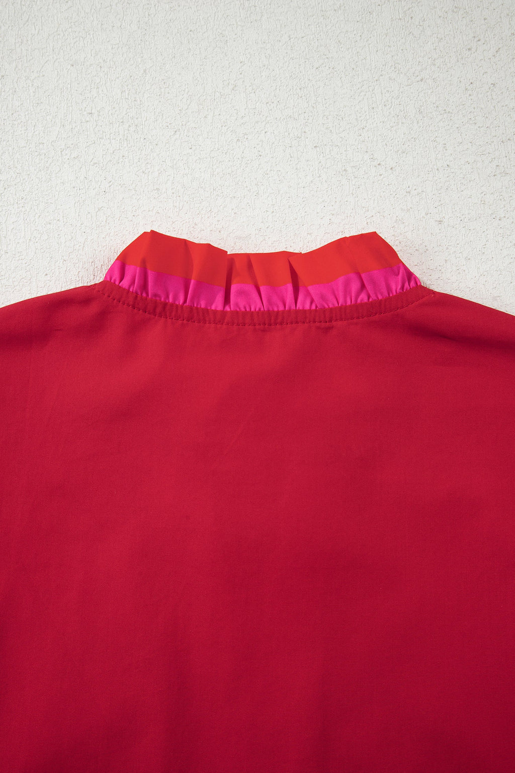 Luciana Ruffled Short Sleeve Blouse-2