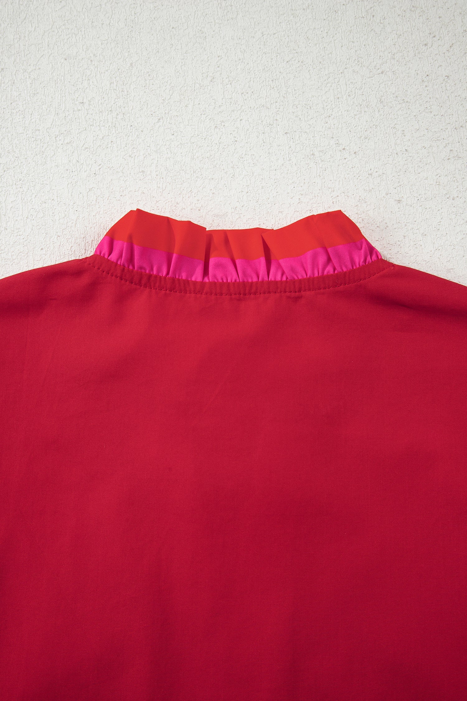 Luciana Ruffled Short Sleeve Blouse-2