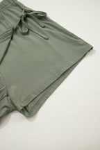 Solid Oversize Tee & Tie-Wrap Mini Skort Set