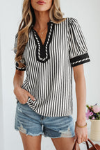 Malaya Short Bubble Sleeve Blouse-3
