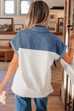 Ivey Collar Short Sleeve Top