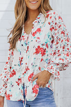Mckenna Cakewalk Floral Smocked Blouse