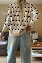 Aspyn Ribbed Trim Loose Sweater