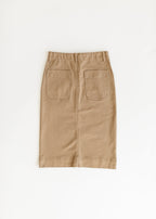 Erica Cotton Twill Midi Skirt