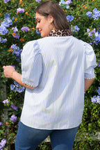 Ariah Short Bubble Sleeve PLUS Blouse-1