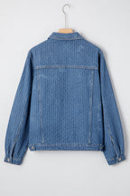 Rosalyn Flap Textured Down Jacket