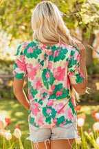 Jolene Ruched Short Sleeve Blouse-2